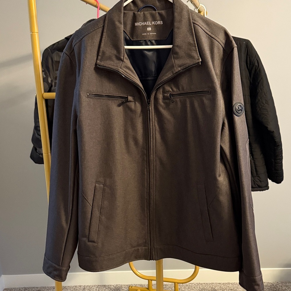 🤩NWT🤩 Michael Kors Men's Dark Brown Lightweight Jacket